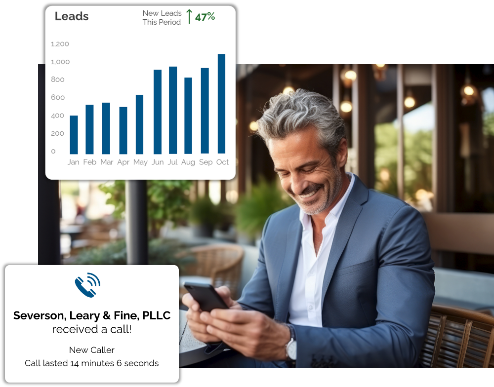 Lawyer happy with his marketing efforts